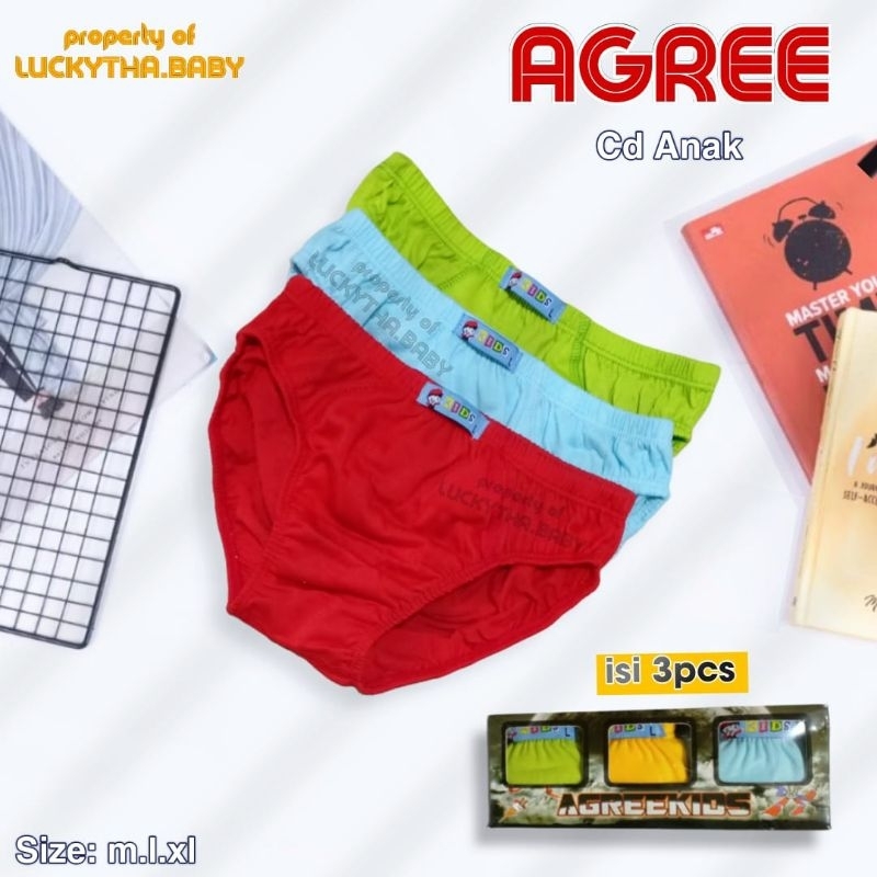 Celana dalam anak Agree ak 021 / cd anak laki-laki polos / cd agree anak laki-laki / cd anak agree a