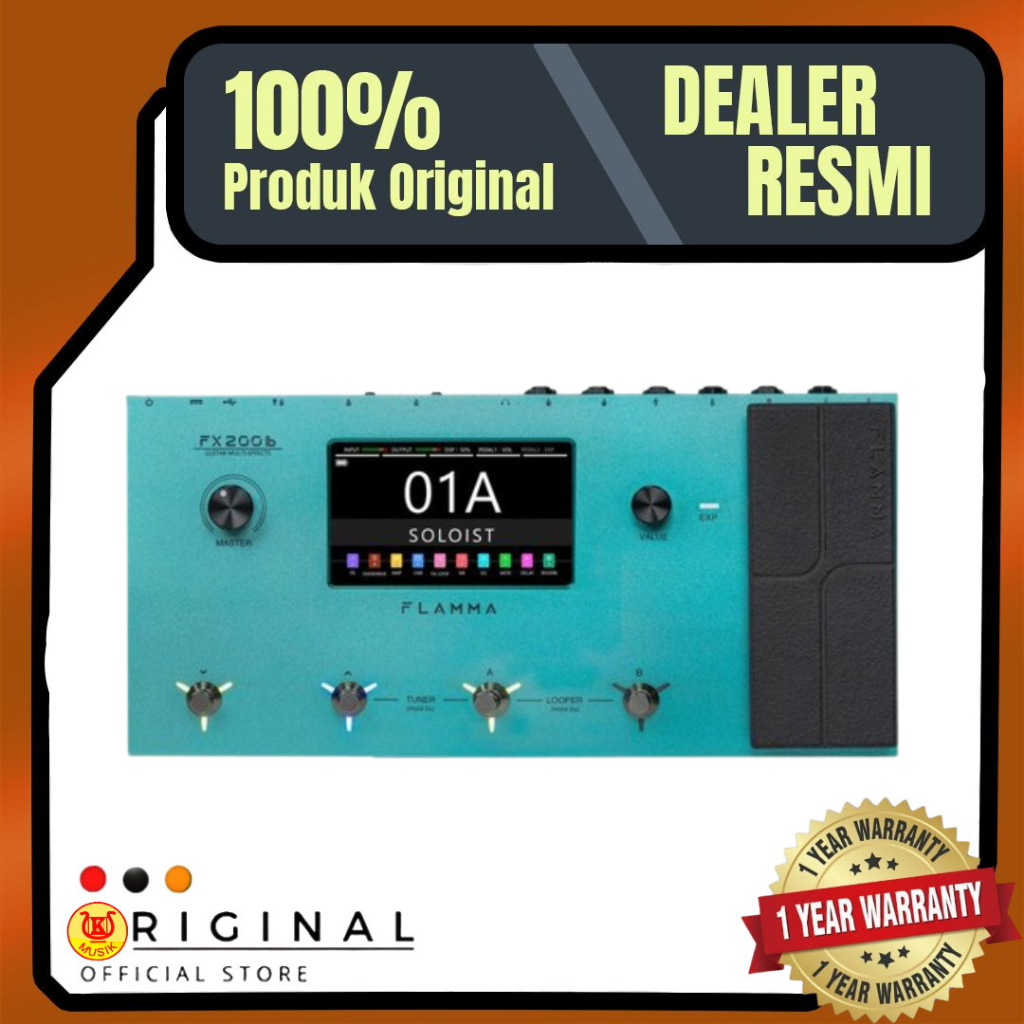 Flamma FX200B - Multi Efek Gitar - Efek Gitar Flamma