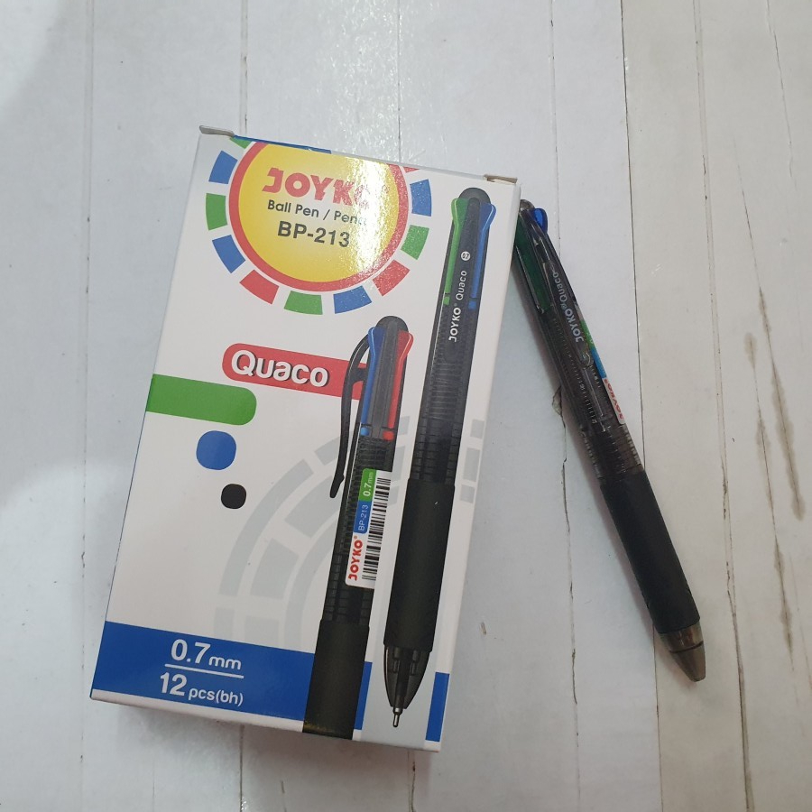 

Pulpen Joyko 4 Warna Quaco (1 Lsn / 12 Pcs)