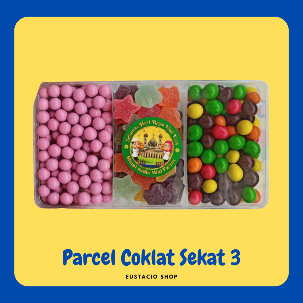 

Parcel Coklat Hampers Lebaran Premium Lagie Murah Sekat 3 Toples