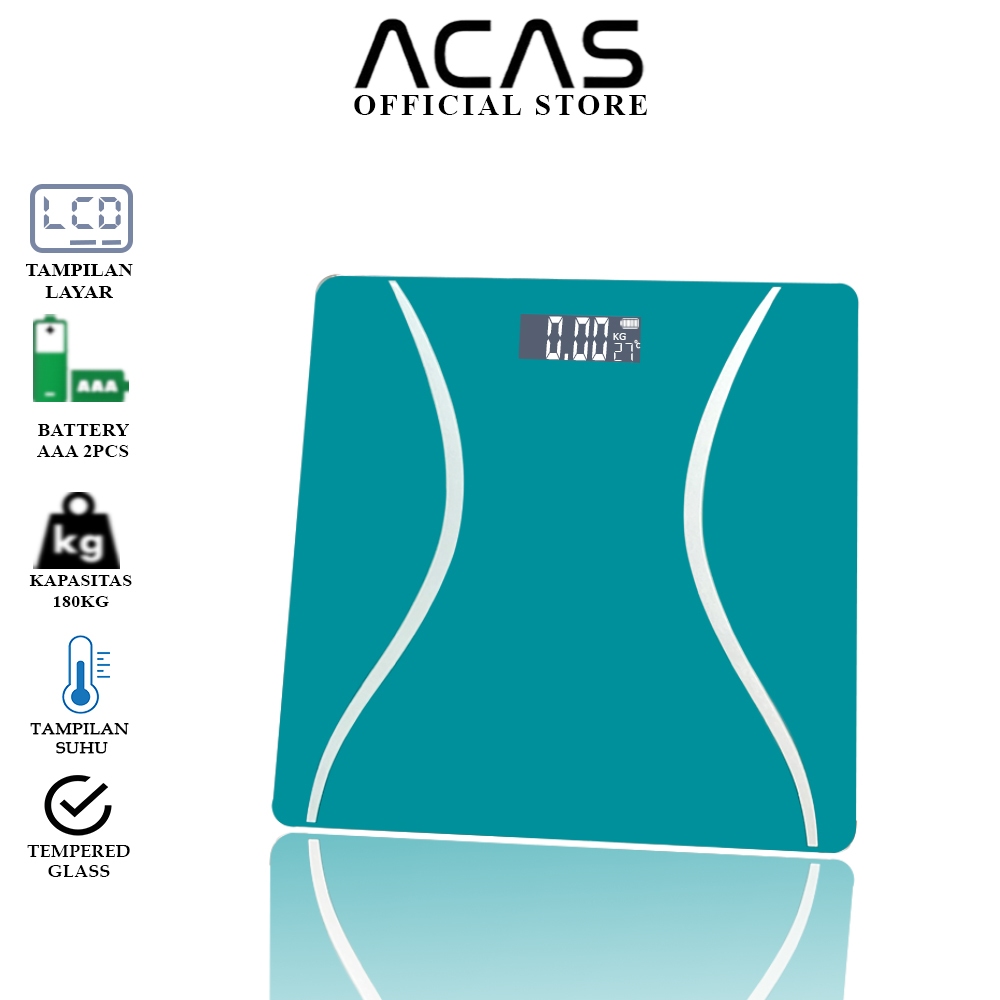 ACAS Rtc -Xy Timbangan Badan Lantai Digital 180kg