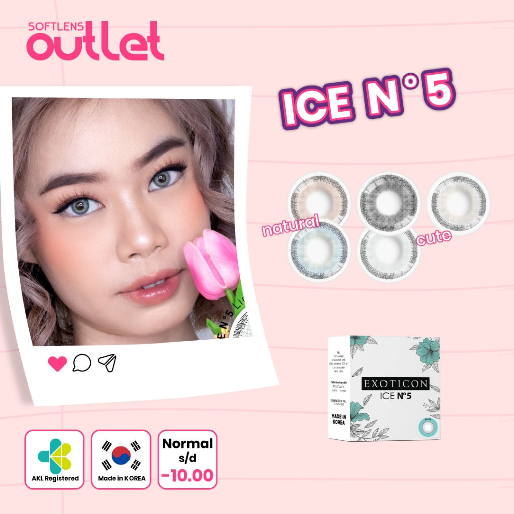 Ice N5 Varian Grey | Black | Blue By Exoticon - Softlens Outlet