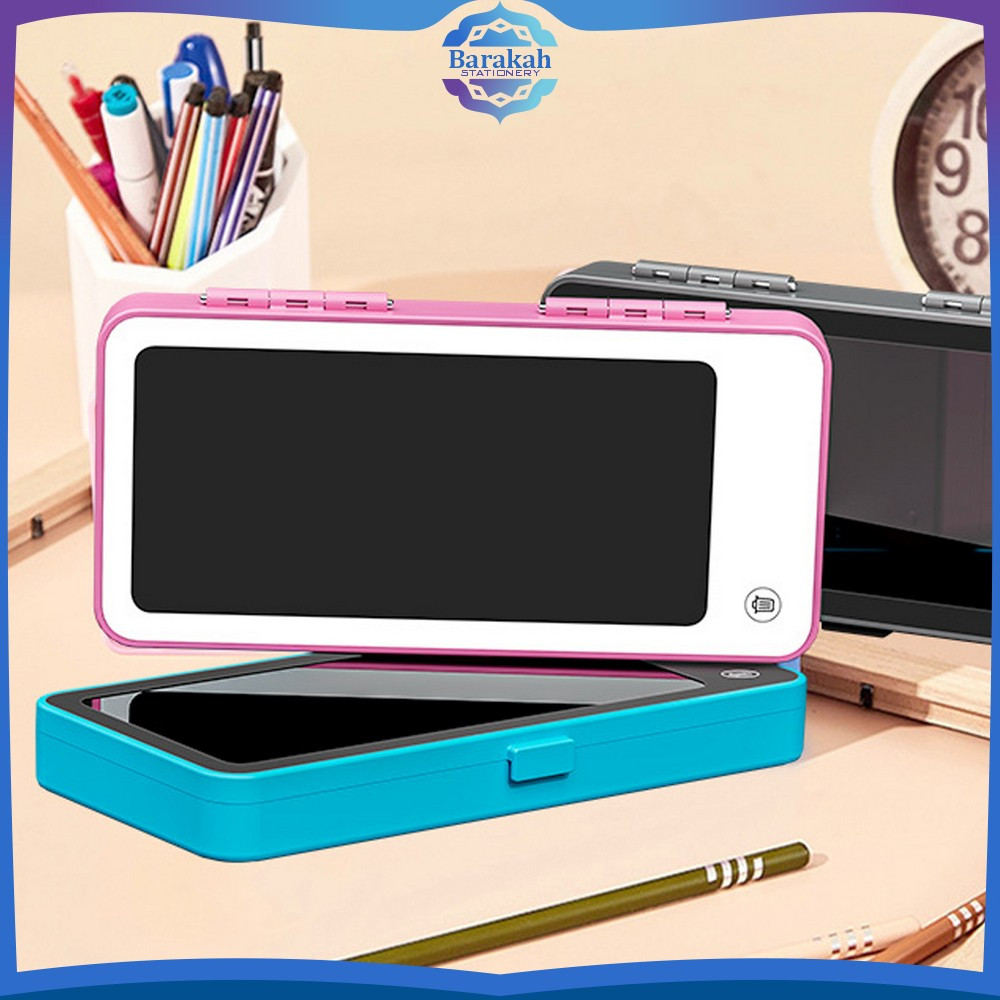 

Tempat Pensil 2IN1 Drawing Box / LCD Pen Case Drawing Pad Edukasi Anak Kreatif Peralatan Sekolah Anak Barakah Stationery A115