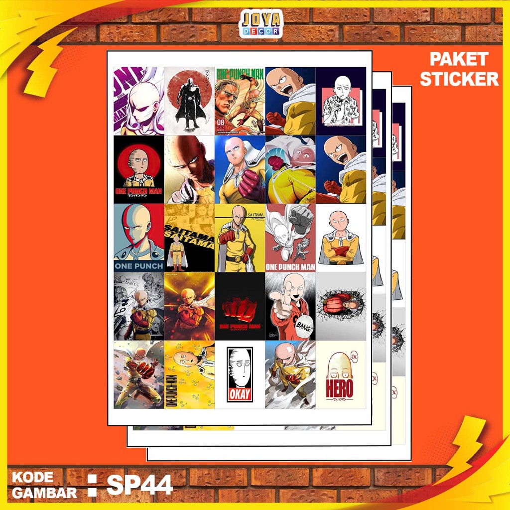 

GAMBAR STICKER SAITAMA / STIKER SAITAMA / PAKET STIKER SAITAMA PER 25 PCS / KODESP44