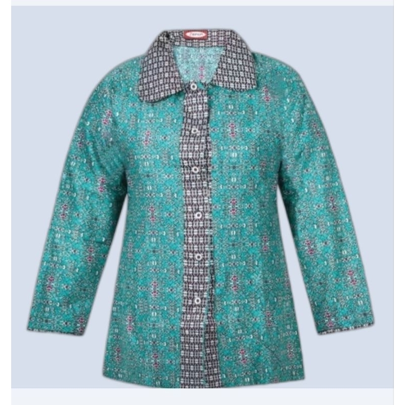 Blouse batik wanita lengan panjang