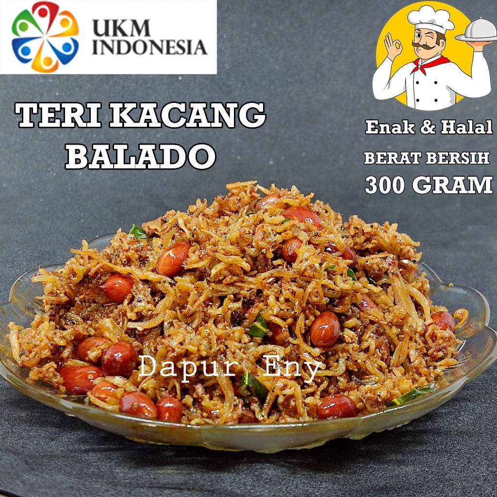 

TERI KACANG BALADO 300 GRAM DAUN JERUK ENAK TERI NASI MEDAN SIAP SAJI FRESH TANPA PENGAWET Pedas manis Food seafood lauk instan kering tahan lama dapur eny eni enny