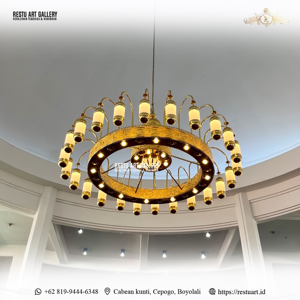 Lampu Hias Masjid | Lampu Gantung Masjid | Lampu Nabawi | Lampu Kuningan Custom