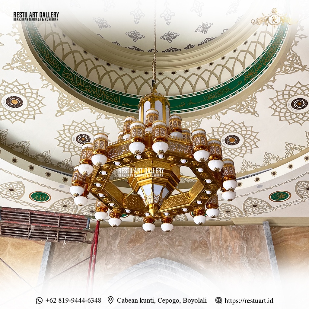 Lampu Hias Masjid | Lampu Gantung Masjid | Lampu Nabawi | Lampu Kuningan Custom