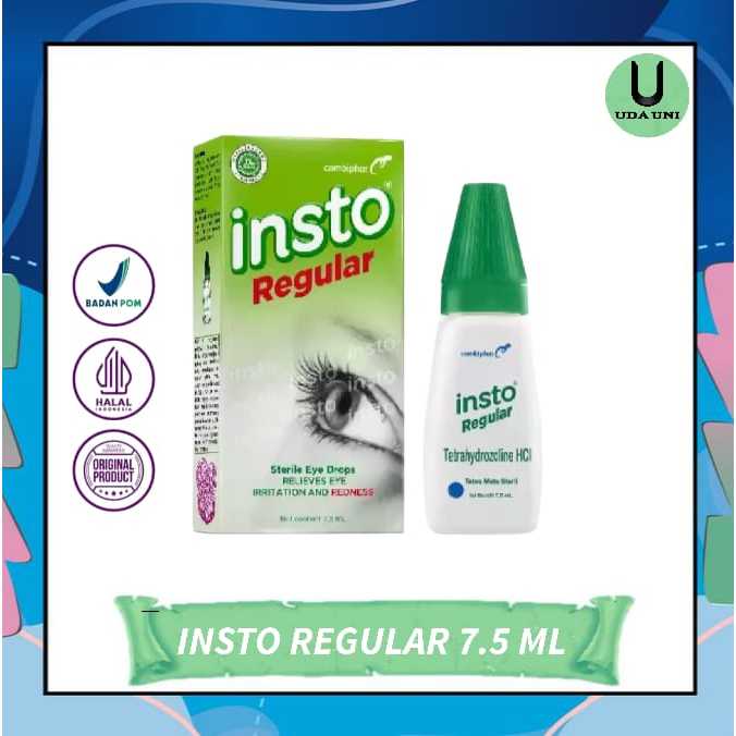 Insto Regular Sterile Eye Drops Tetrahydrozoline HCl 7.5 ml  1 Botol