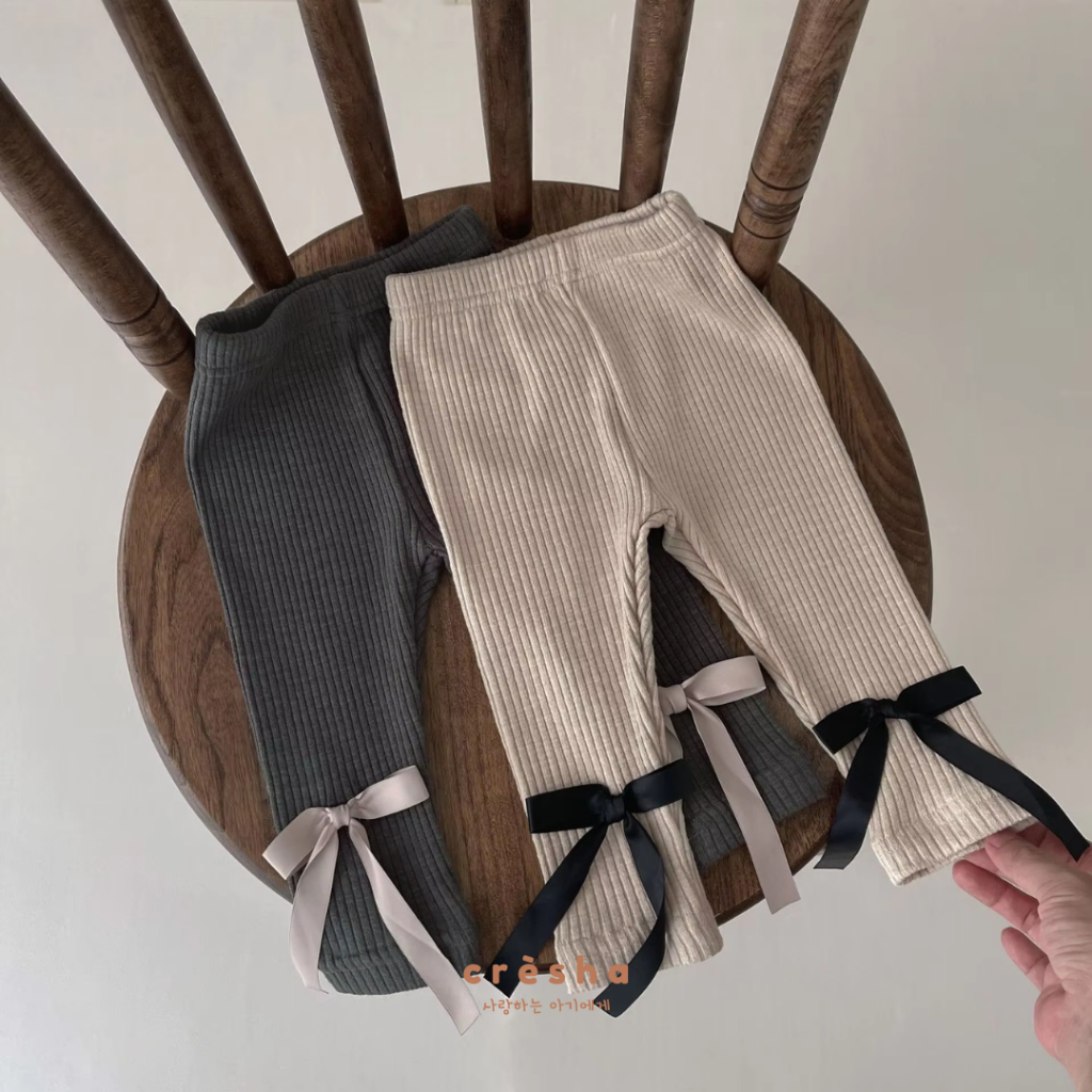 Cresha - Haena Ribbon Legging Anak Perempuan Korean Style