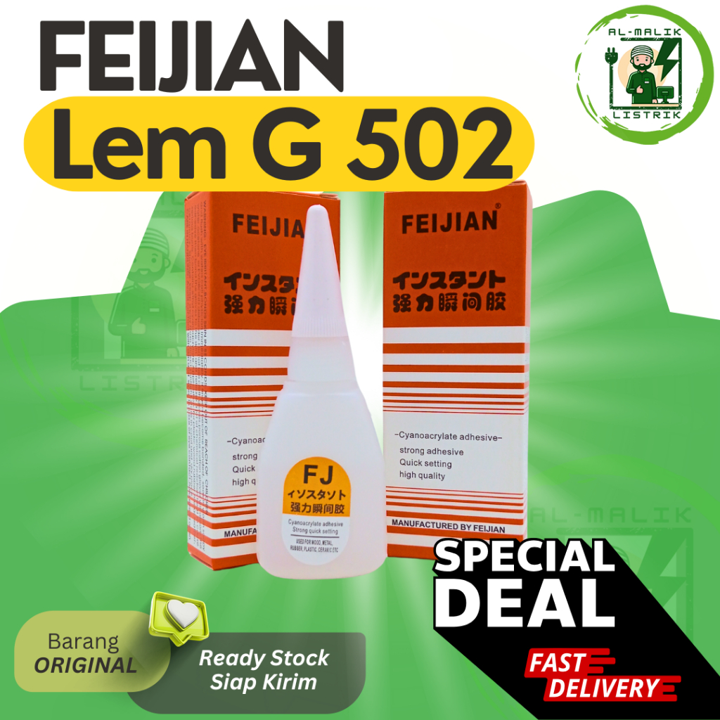 

Lem G Feijian 502 100% Lengket Disemua Permukaan