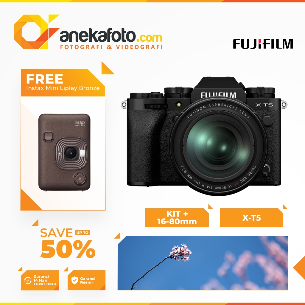 Fujifilm XT5 XT-5 XT 5 Kit XF 16-80mm Mirrorless Camera