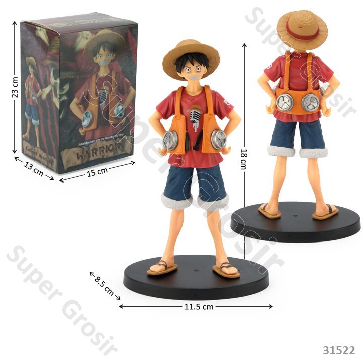 Mainan_Miniatur/ Figure / Action Figure _Action Figure One Piece Luffy Zoro