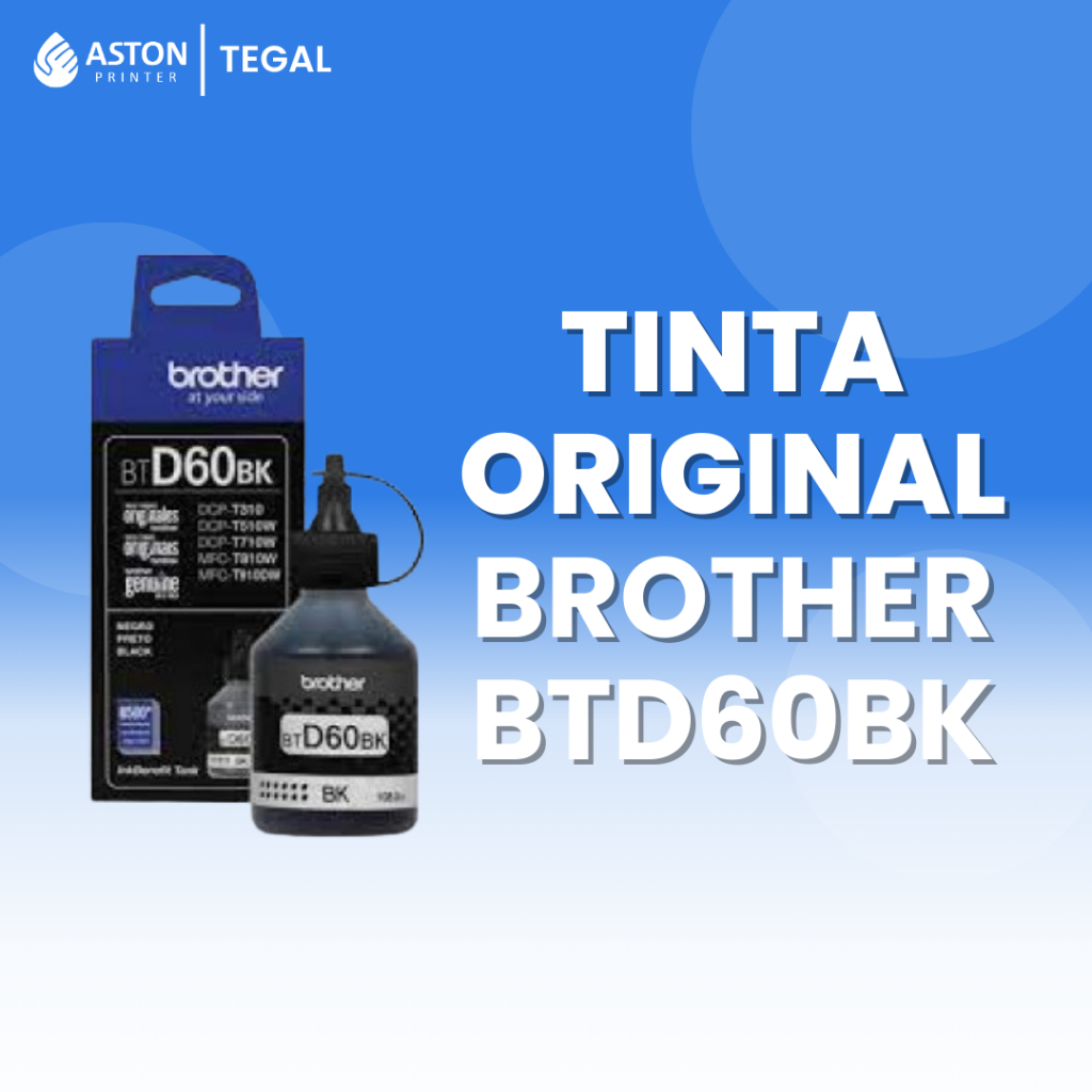 Tinta Printer Brother D60BK - Untuk Brother T Series Black
