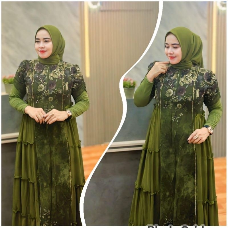 ZULFA ABAYA SET HIJAB KHAILA DRESS