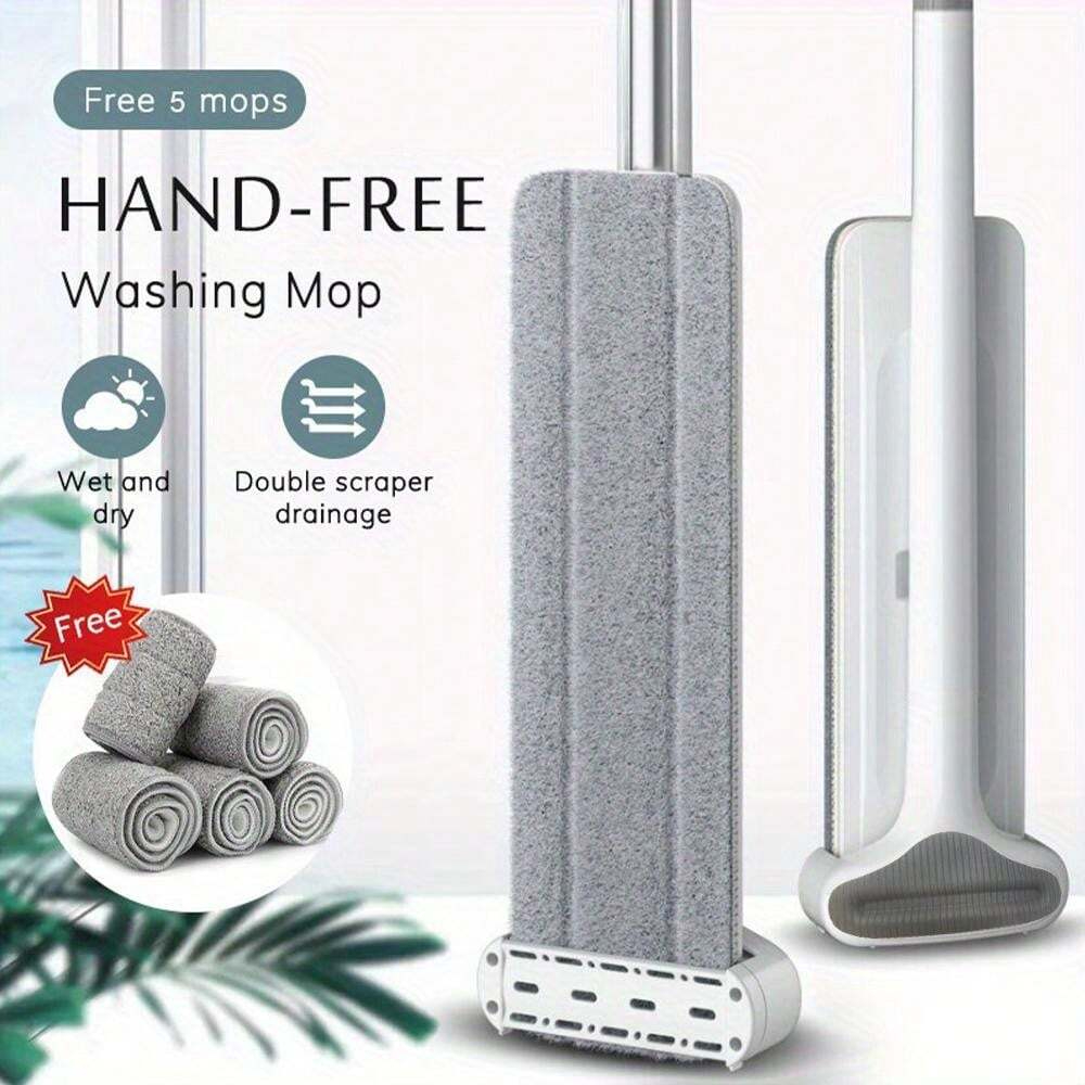 Pel Lantai Tarik dengan Kain Microfiber Daya Serap Tinggi dan Bisa Berdiri