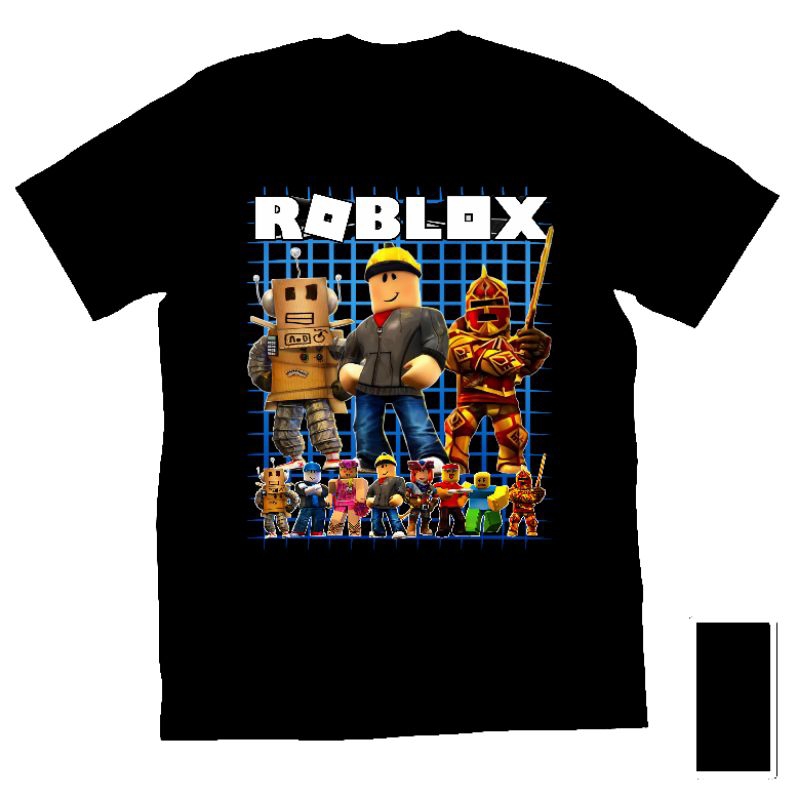 Kaos Baju Tshirt Custom Pria Wanita Anak Dewasa Game Roblox Roblok Roblocs Robloc Robloxs Builder