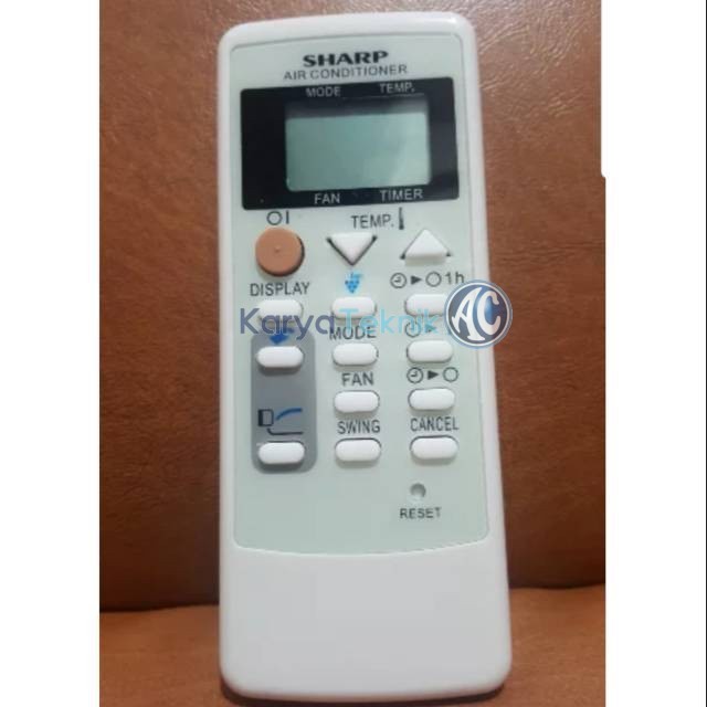 REMOTE AC SHARP PLASMACLUSTER 1/2PK SAMPAI 1,5PK GRADE ORI