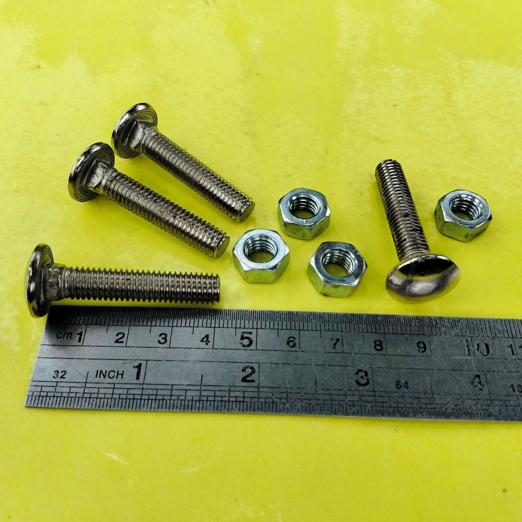 BAUT MUR CB M8x40 STAINLESS/ BAUT M8 X 40 PANJANG 4CM / BAUT 13 KUNCI 13 SUS304 BAUT PAYUNG BUMPER C