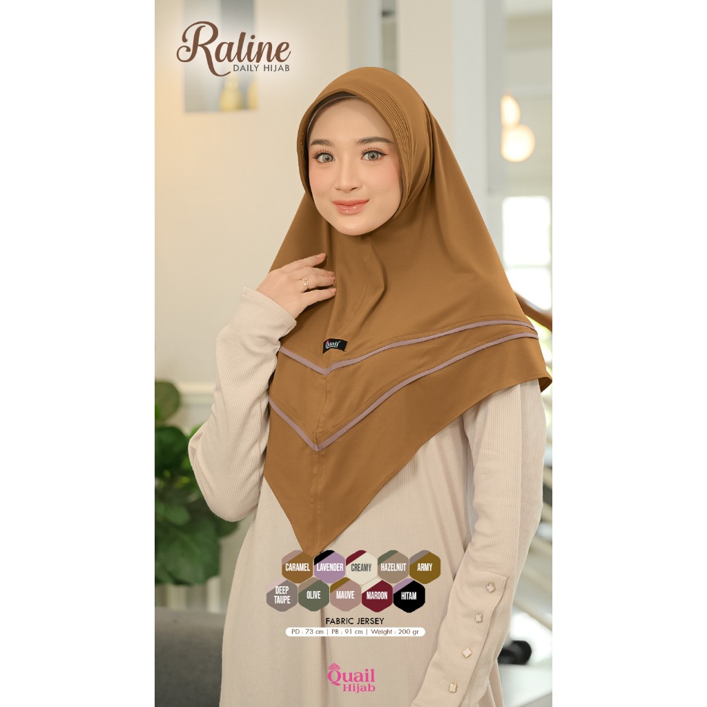 RALINE Bergo Quail Hijab