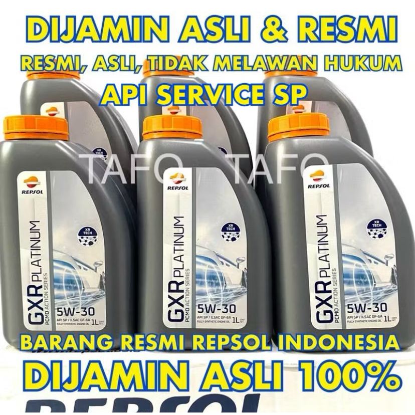 REPSOL GXR PLATINUM 5W30 1 LITER / OLI MESIN REPSOL FULL SINTETIK 5W-30