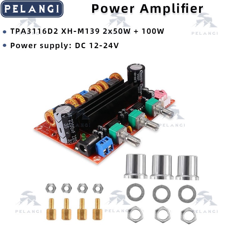 Super Ic Ori Versi 1 32 Tpa3116d2 21 Power Amplifier Class d Mh139 2x5w 1x1w Kit Subwoofer Dc 1224v 
