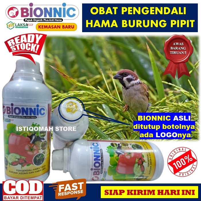 PROMO BIONNIC 500ml Obat Hama Burung Pipit - Obat Hama Burung Padi - Obat Semprot Padi Hama Burung -