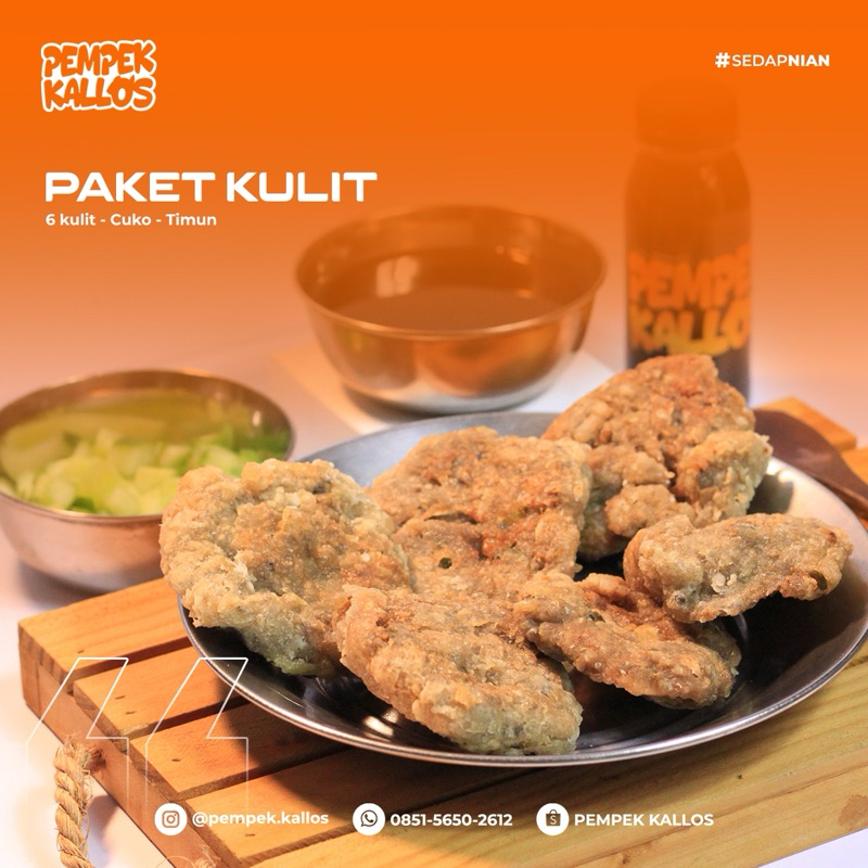 

PEMPEK FROZEN FOOD ASLI PALEMBANG - Paket Kulit - 6 Kulit + Cuko Kental