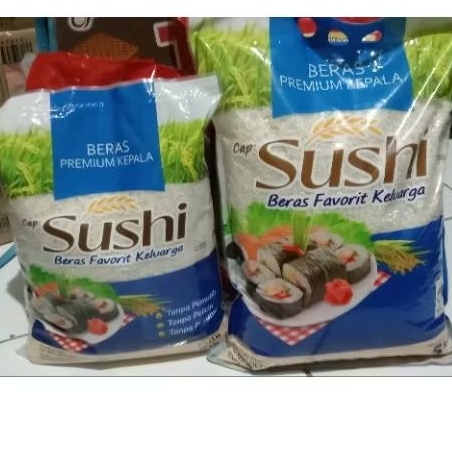 

beras premium cap sushi kemasan 5kg