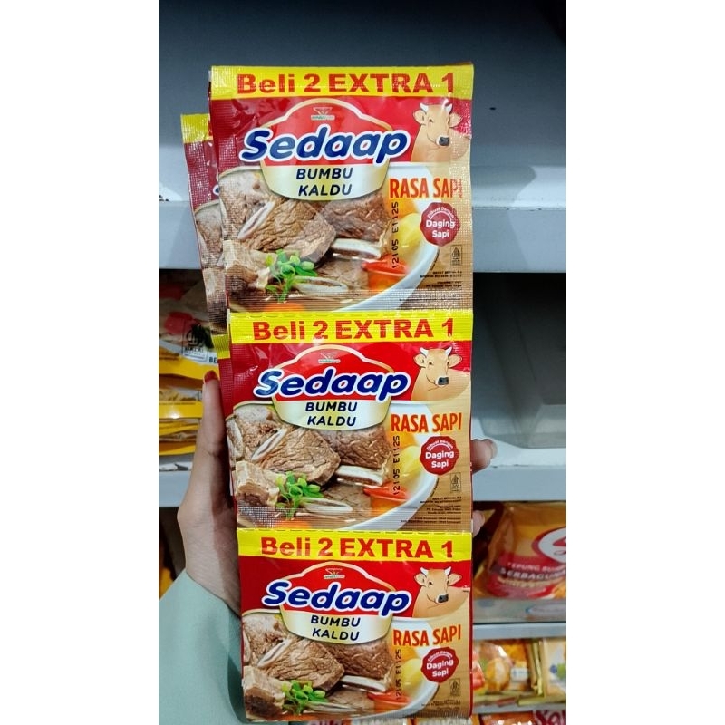 

Sedap bumbu kaldu ayam/sapi renteng isi 18sachet