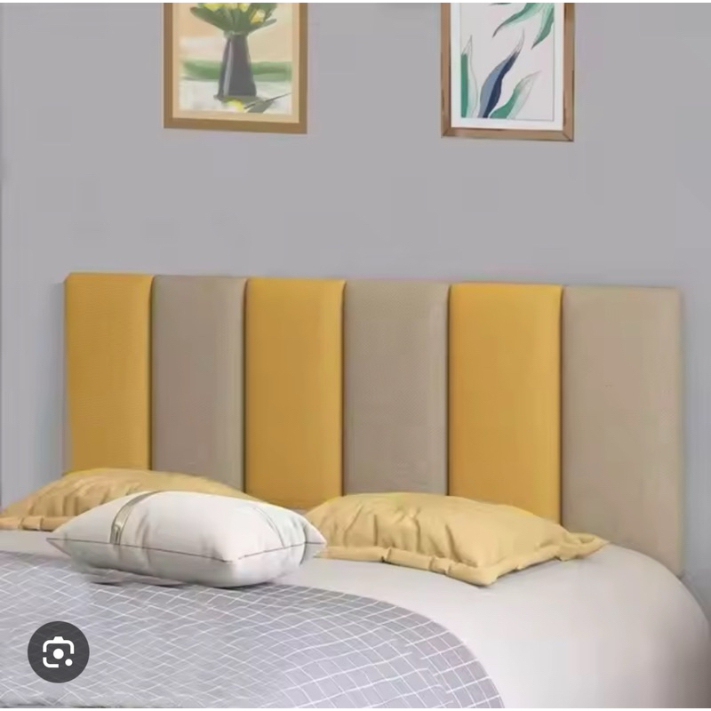 headboard sandaran tempat tidur 35x60 - dekorasi dinding kamar dan ruang tamu - wallpanel  busa pere
