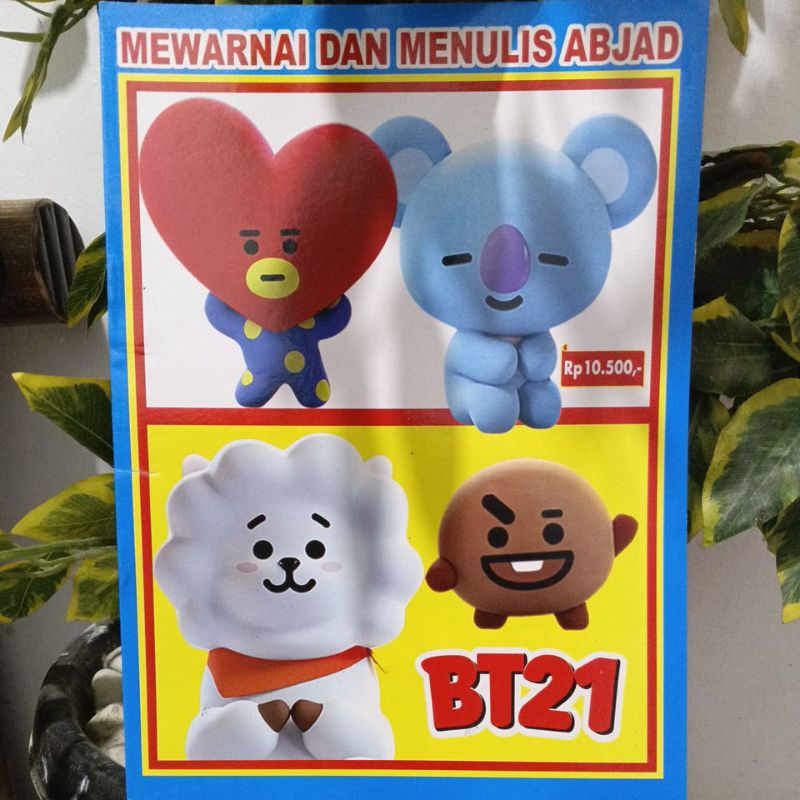 Buku Mewarnai BT21 Seri 2
