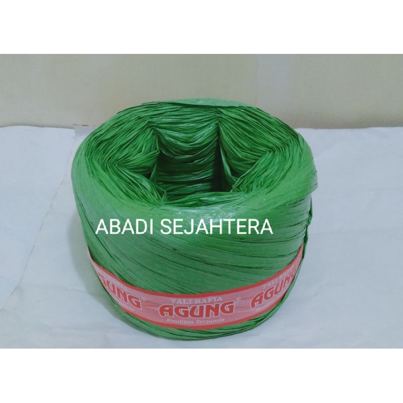 

Tali rafia super warna hijau 700gr full