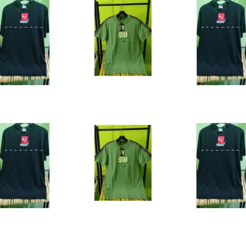 Kaos Tshirt warna Hitam & Hijau Sage