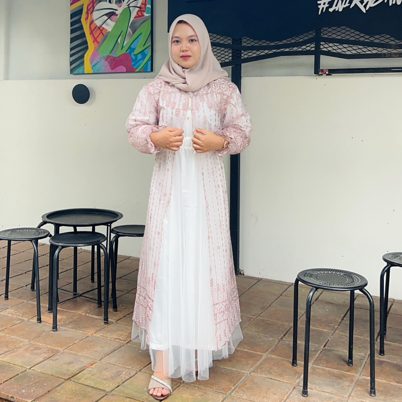 Viraga Fashion – Outer Brokat Alzena | Elegan & Mewah | Lebaran Terbaru 2025, Limited Edition