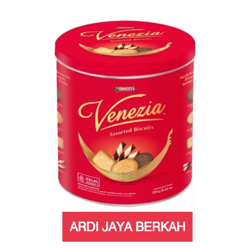 Venezia Biskuit Kaleng Assorted 250g