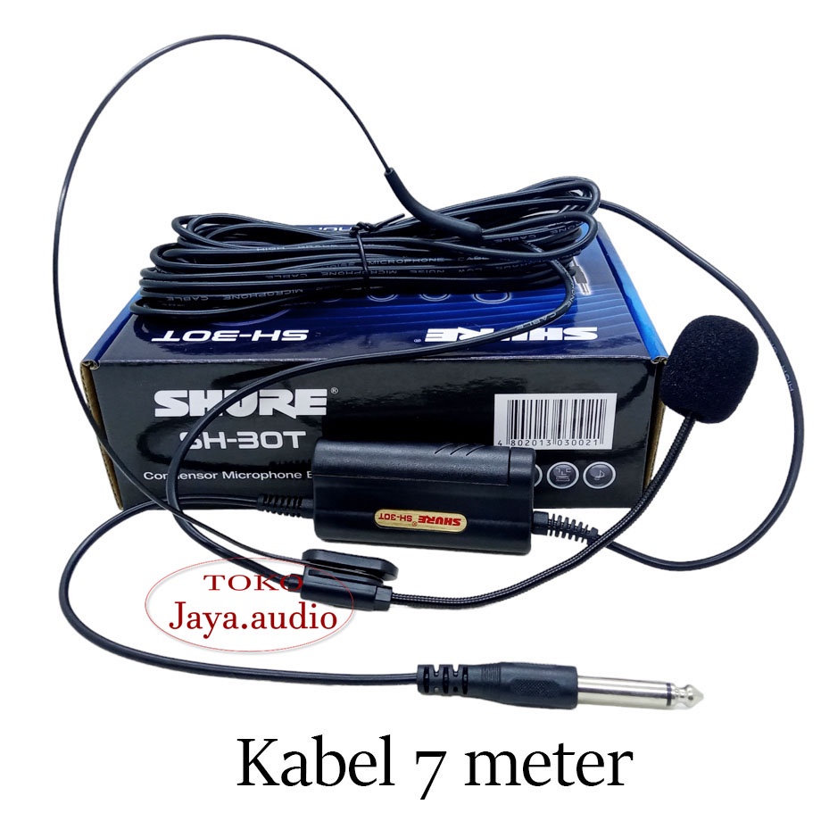 Terbatas Mik Kepala Bando SH 3T Mic Kabel Panjang 7 Meter Mikrofon Imam Sholat Kwalitas Bagus