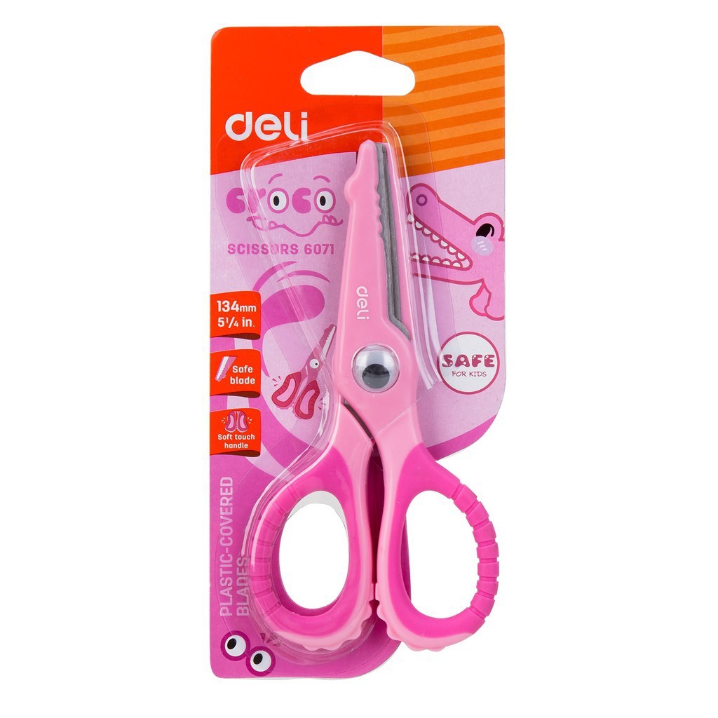 

Gunting Anak + Pengaman 6071 Bentuk Lucu Kids Scissors Ujung Tumpul