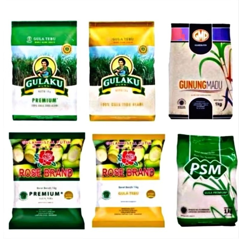 

Gula Pasir Premium All Varian Kemasan 1kg Rose Brand Gmp Gulaku Psm Promo Terlaris Murah