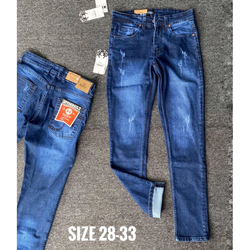 Celana Jeans Panjang Cowok Spyderbilt Premium