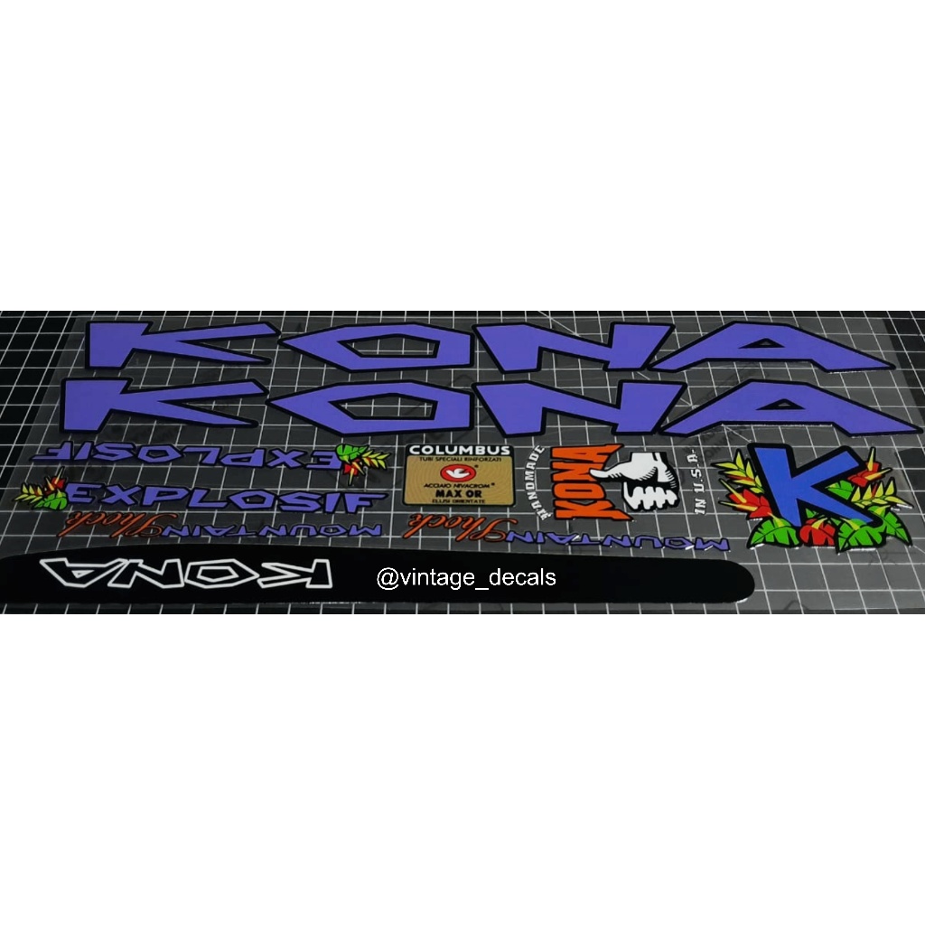 sticker decals sepeda KONA Explosif