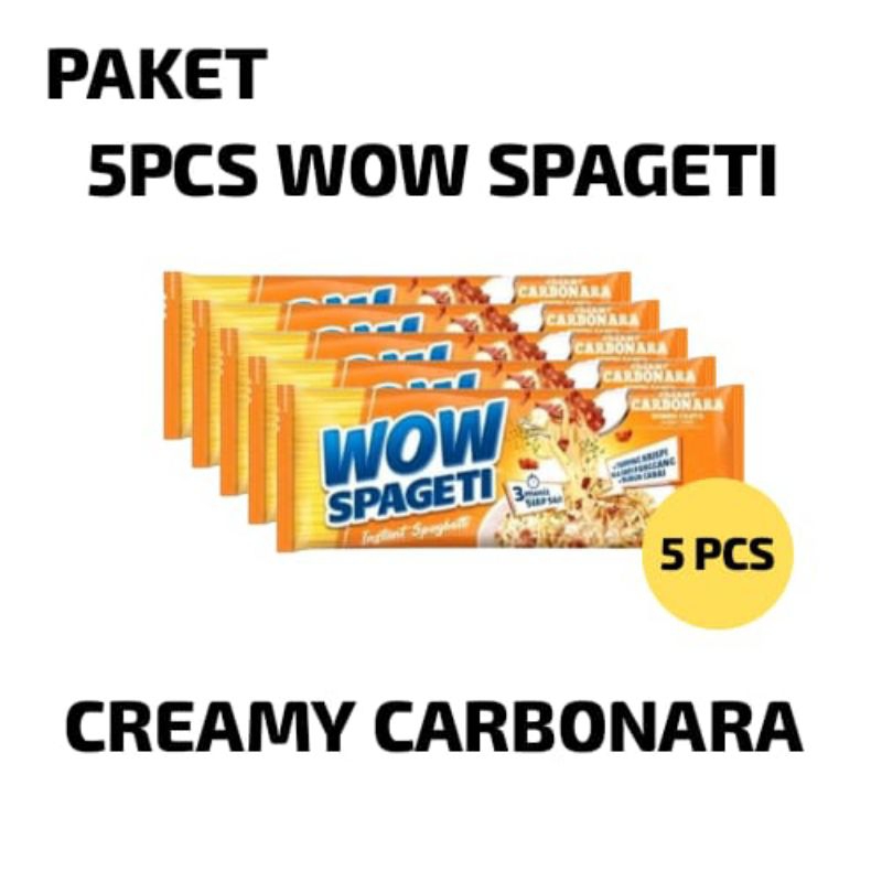 

Wow Spageti Creamy Carbonara 5pcs - PAKET 5pcs