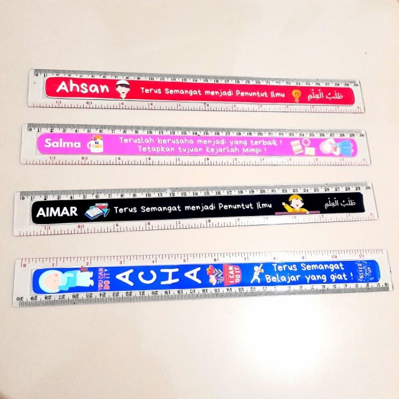 

[ SHAFANA ] Costum Penggaris 30cm plastik