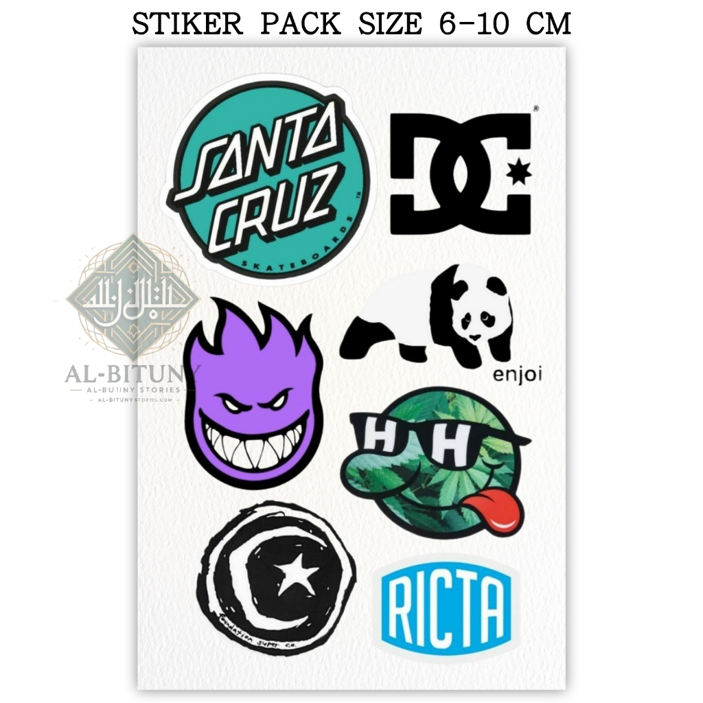 

Sticker Pack Aesthetic Santa Cruzz – Ukuran 6-8 cm | Stiker Waterproof & High Quality