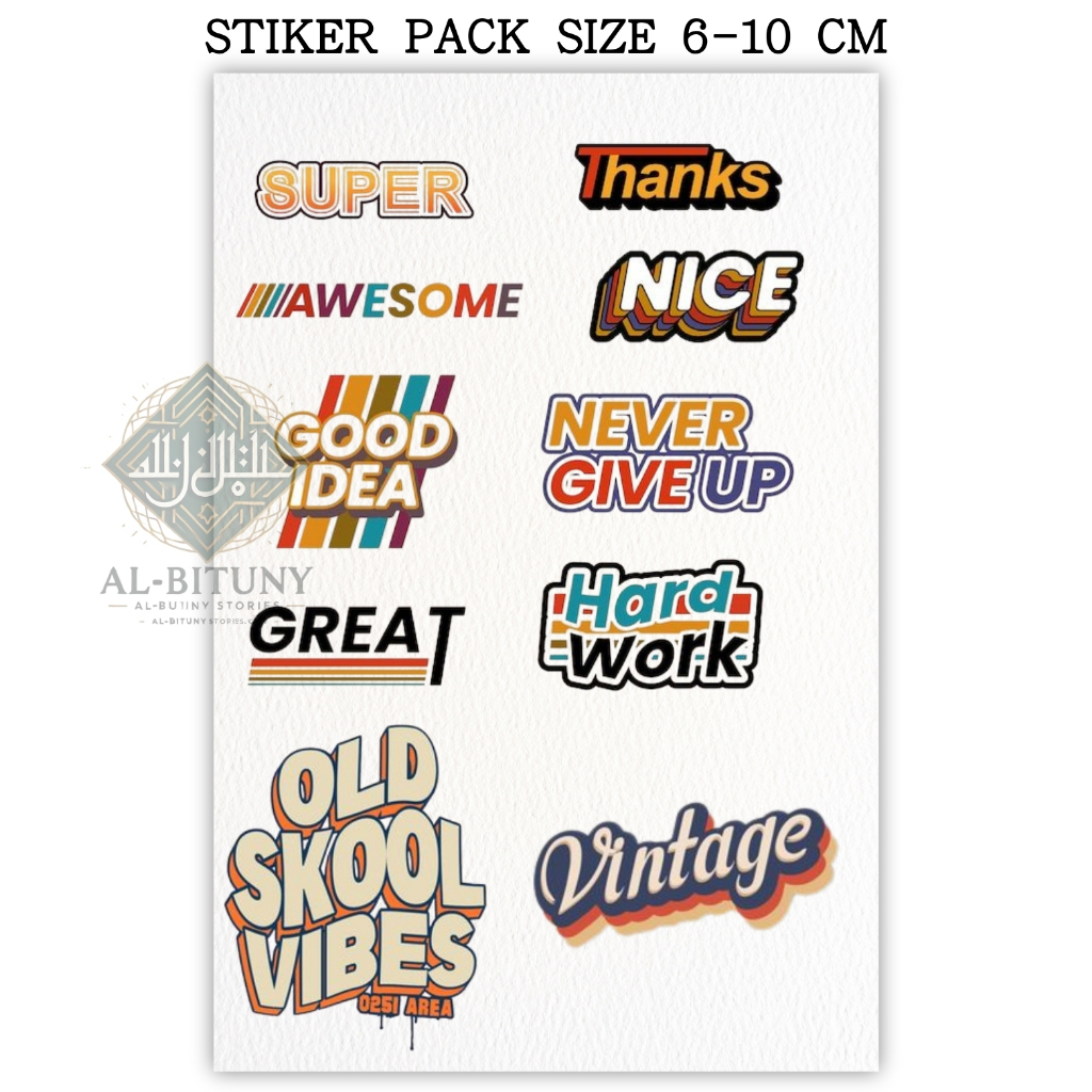 

Sticker Pack Aesthetic Vintage – Ukuran 6-8 cm | Stiker Waterproof & High Quality