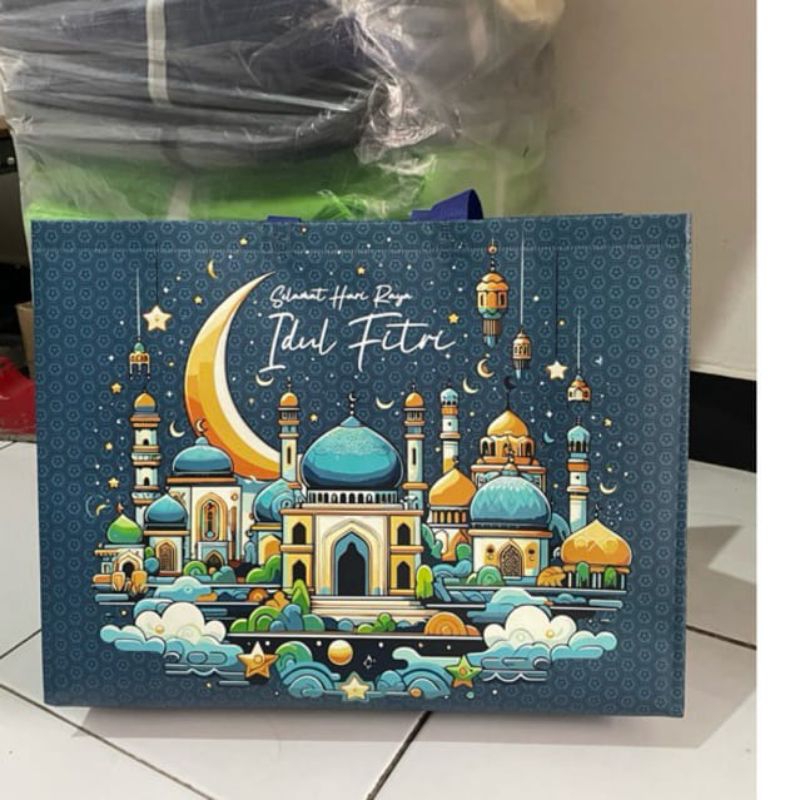 goodie bag idul Fitri tebal , tas hampers lebaran ,tas parcel,jumbo/besar (40x31x15)