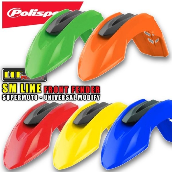 POLISPORT SM LINE UNIVERSAL FRONT FENDER COVER - SPAKBOR - SLEBOR DEPAN SET ADVENTURE TRAIL - SUMO S