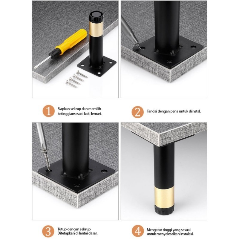 Murah Kaki Sofa Leg 15Cm Kaki Sofa Leg Kaki Besi Premium Kaki Meja Kaki Besi Premium