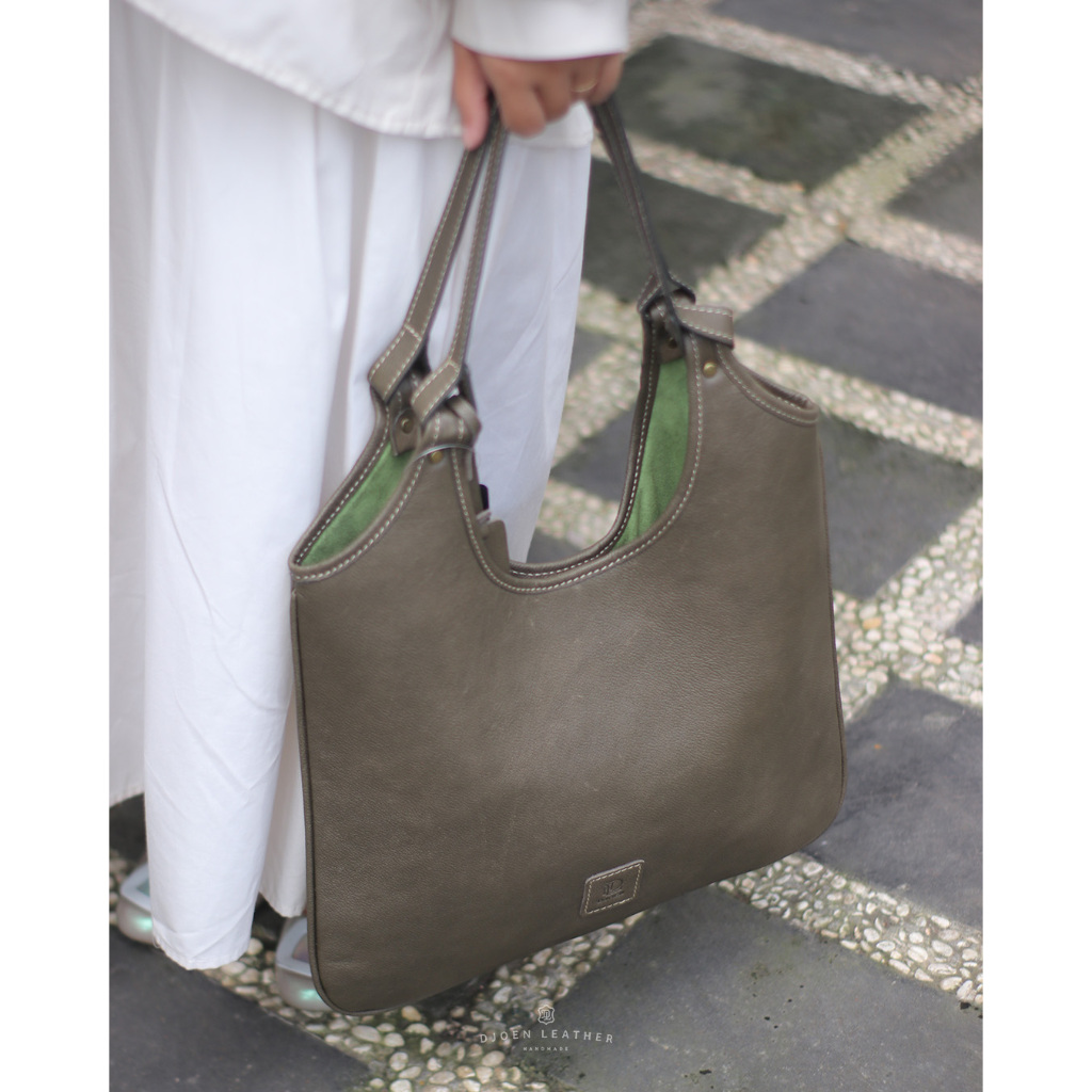 djoen leather totebag wanita kulit sapi asli sella totebag