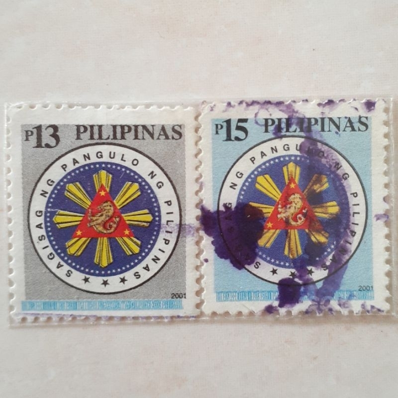 

Perangko Filipina Presidential Seal Tahun 2001 set 2pcs